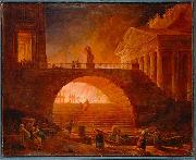 Fire of Rome, Hubert Robert